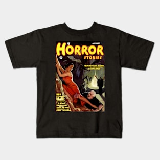 Horror Stories Magazine Cover January 1935 Kids T-Shirt